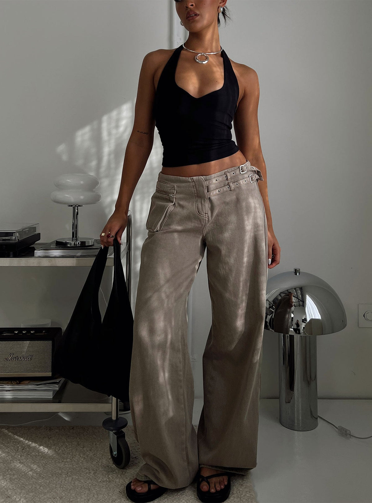 Paltrow Cargo Jeans Washed Brown