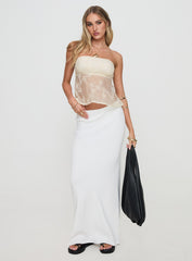 Quinnie Strapless Top Cream