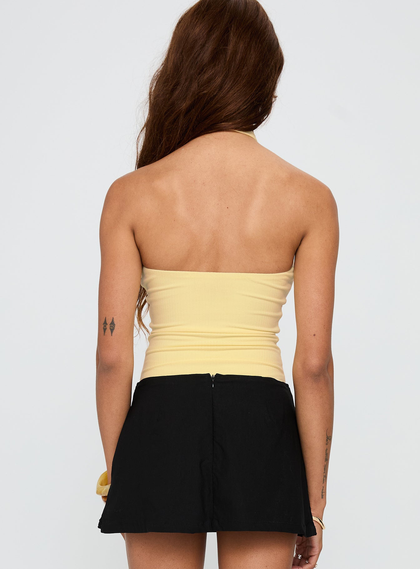 Dulce Vita Hardware Detail Bodysuit Lemon